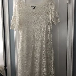 White crochet Lauren by Ralph Lauren dress
